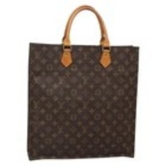 LOUIS VUITTON Monogram Sac Plat Hand Bag M51140 LV Auth 138611 - Picture 1 of 16